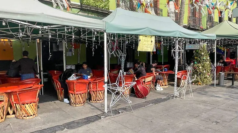 Restaurantes vacíos Navidad 25